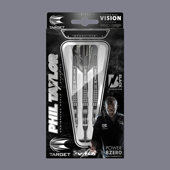 TARGET Phil Taylor Power 8 Zero Black Titanium P8Z4 25g